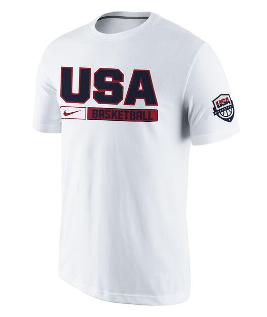 Men's USA Basketball Nike White Practice T-Shirt,We sell and wholesale Men's USA Basketball Nike White Practice T-Shirt on line form chian!
